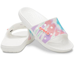 Women/Men Classic Crocs Tie-Dye Graphic Slide Fresco / Multi | Crocs Sandals