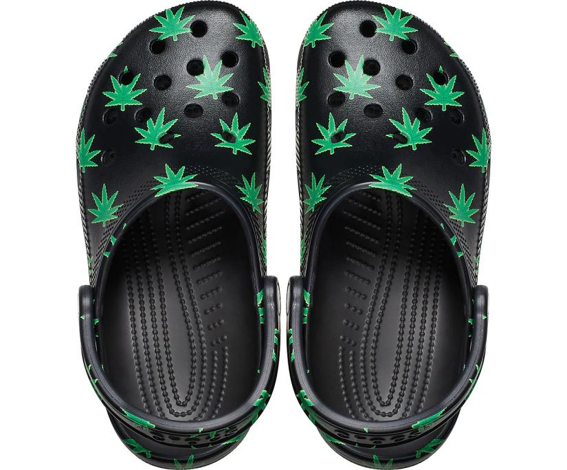 Women/Men Classic Hemp Leaf Clog Black | Crocs Clogs