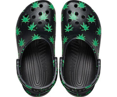Women/Men Classic Hemp Leaf Clog Black | Crocs Clogs