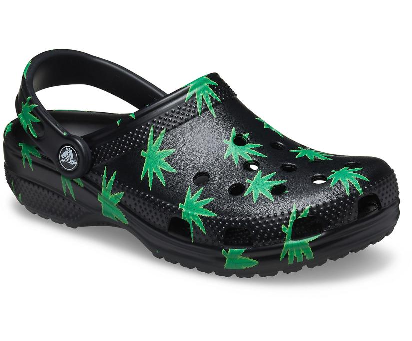 Women/Men Classic Hemp Leaf Clog Black | Crocs Clogs