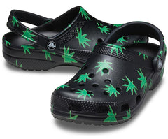 Women/Men Classic Hemp Leaf Clog Black | Crocs Clogs