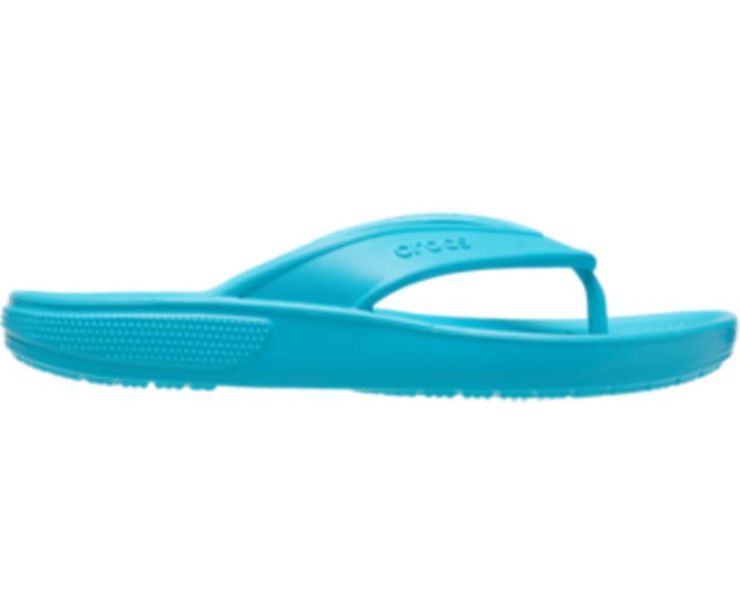Women/Men Classic II Flip Digital Aqua | Crocs Sandals