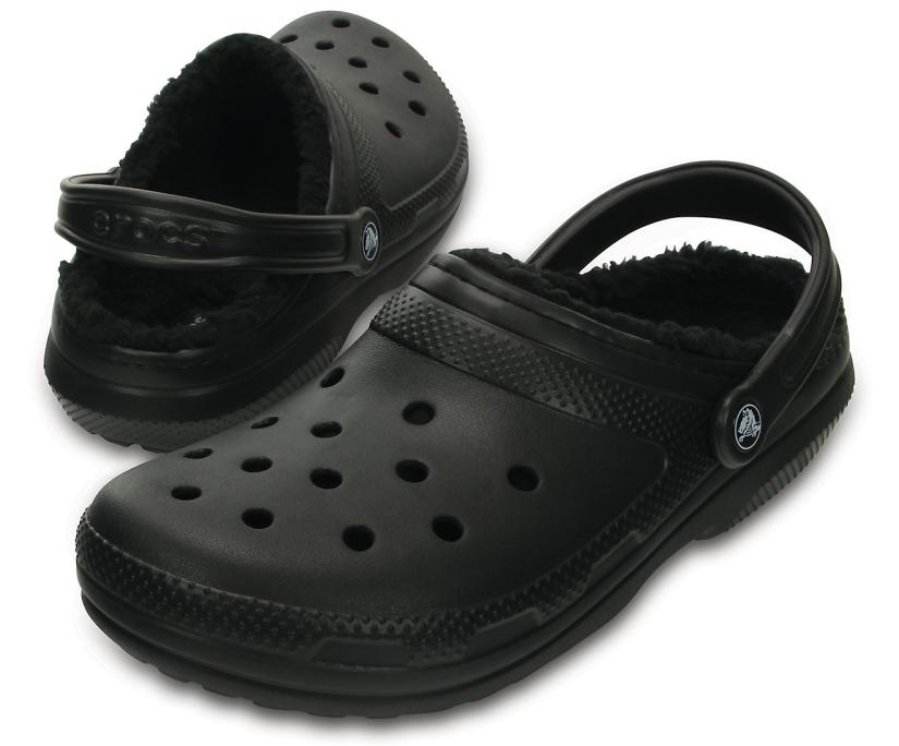 Women/Men Classic Lined Clog Black / Black | Crocs Clogs