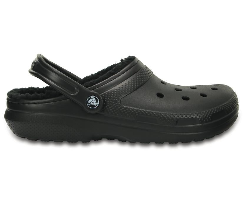 Women/Men Classic Lined Clog Black / Black | Crocs Clogs