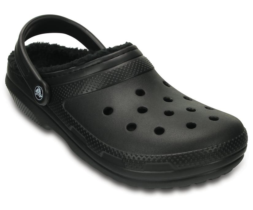 Women/Men Classic Lined Clog Black / Black | Crocs Clogs