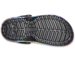 Women/Men Classic Tie-Dye Lined Clog Multi / Black | Crocs Clogs
