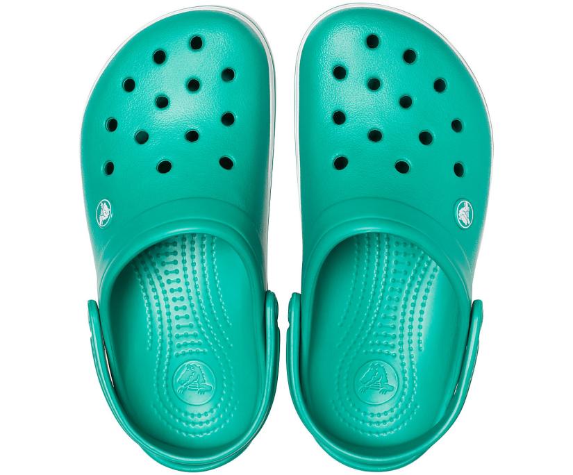 Women/Men Crocband™ Clog Deep Green / White | Crocs Clogs