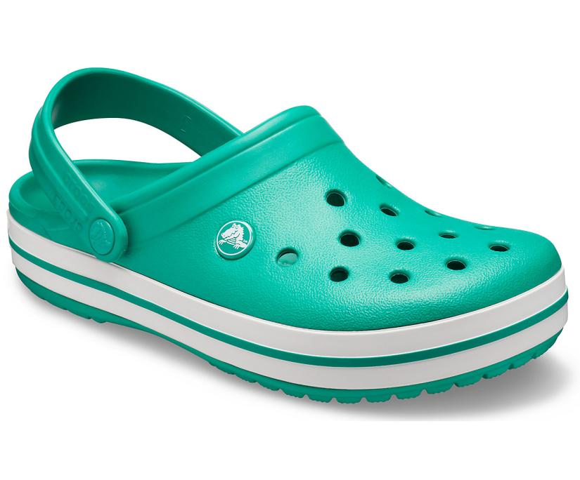 Women/Men Crocband™ Clog Deep Green / White | Crocs Clogs