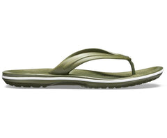 Women/Men Crocband™ Flip Army Green / White | Crocs Sandals