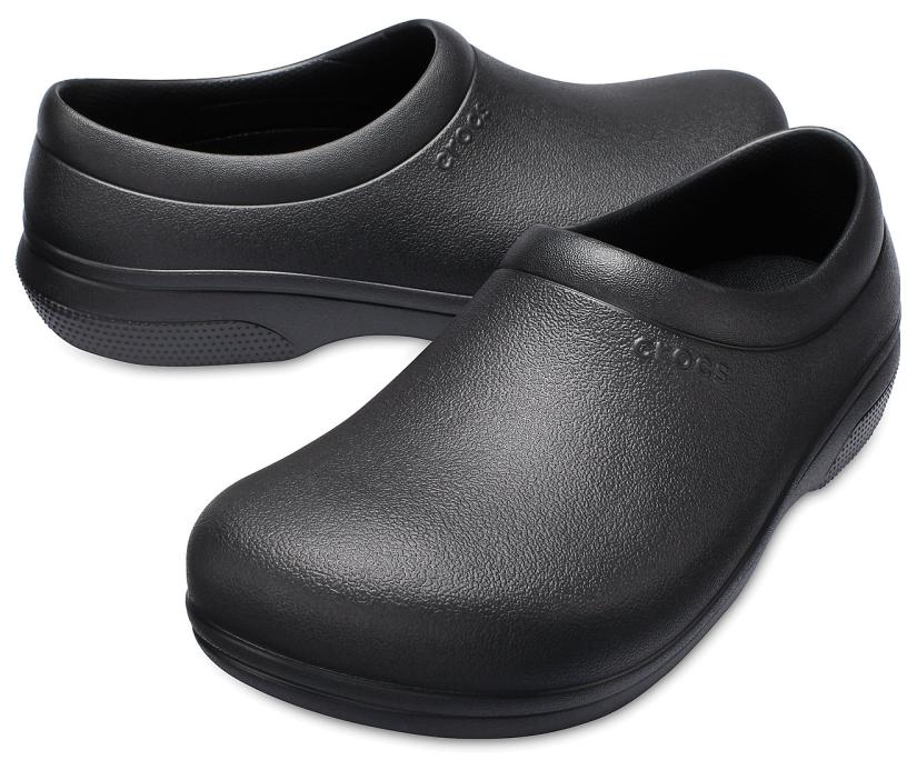 Women/Men Crocs On-The-Clock Work Slip-On Black | Crocs Clogs