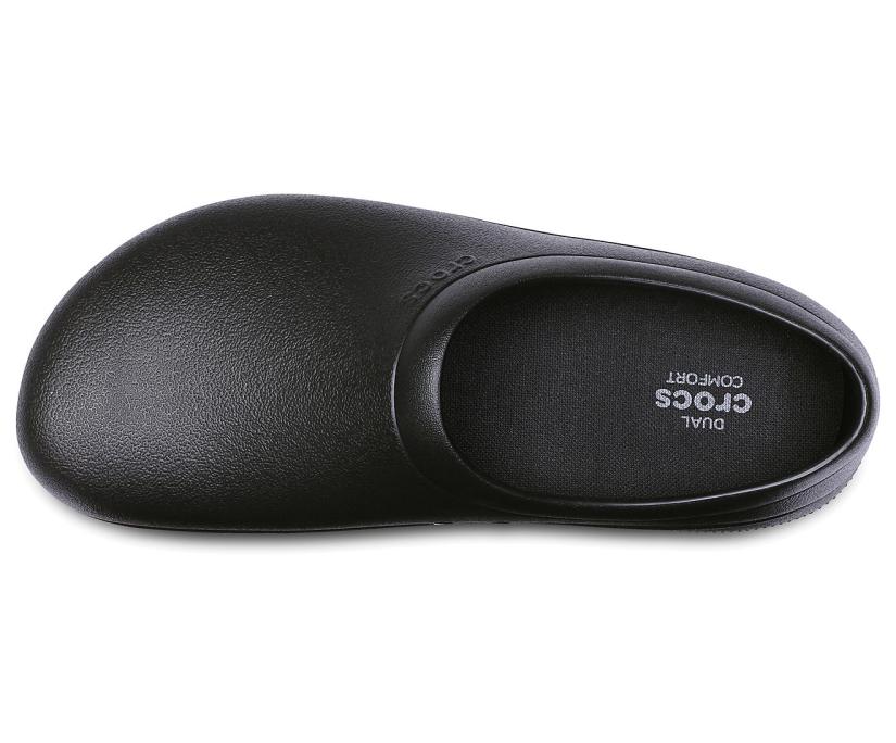 Women/Men Crocs On-The-Clock Work Slip-On Black | Crocs Clogs