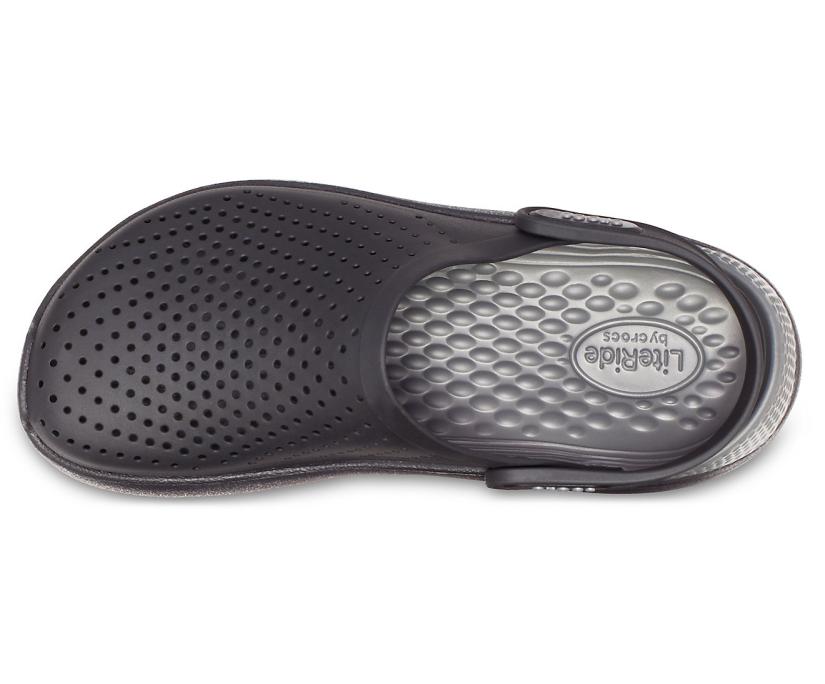 Women/Men LiteRide™ Clog Black/slate Grey | Crocs Clogs