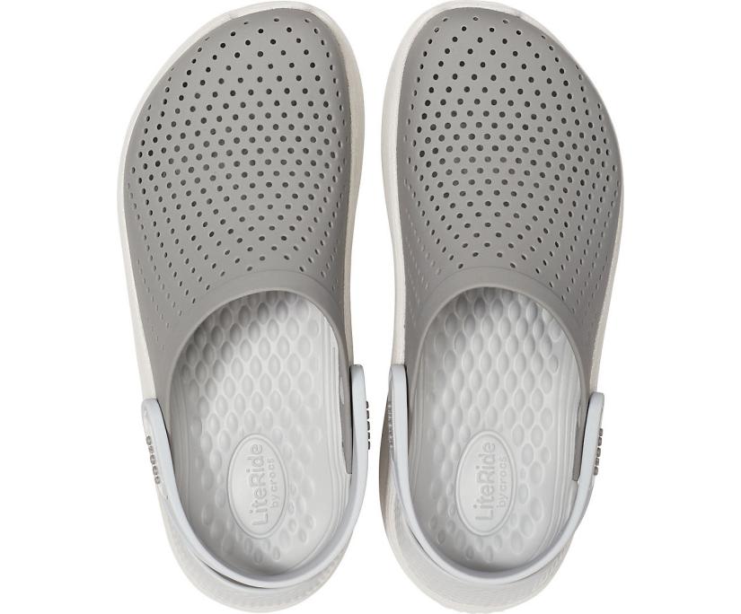 Women/Men LiteRide™ Clog Smoke / Pearl White | Crocs Clogs