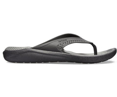 Women/Men LiteRide™ Flip Black/slate Grey | Crocs Sandals