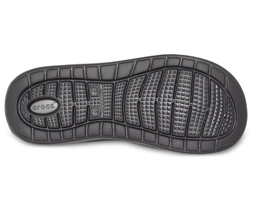 Women/Men LiteRide™ Flip Black/slate Grey | Crocs Sandals