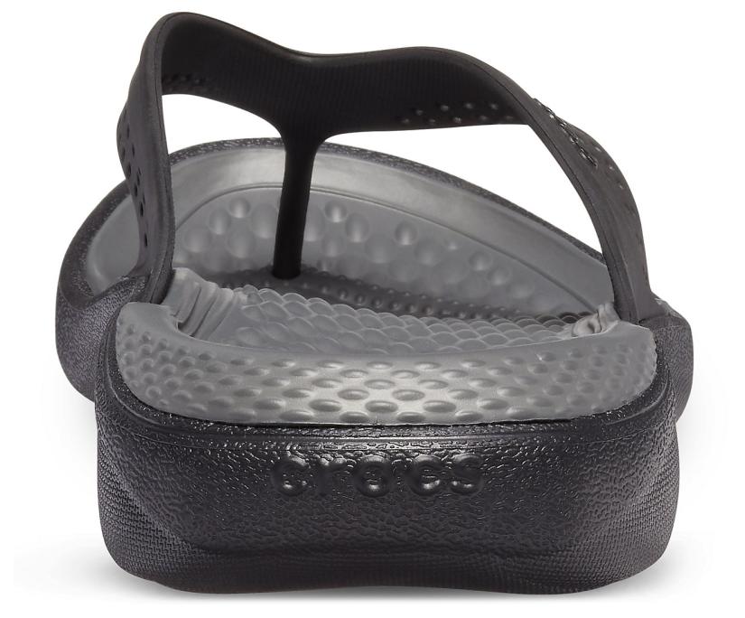 Women/Men LiteRide™ Flip Black/slate Grey | Crocs Sandals