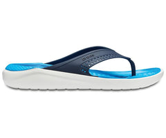 Women/Men LiteRide™ Flip Navy / White | Crocs Sandals