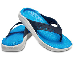 Women/Men LiteRide™ Flip Navy / White | Crocs Sandals