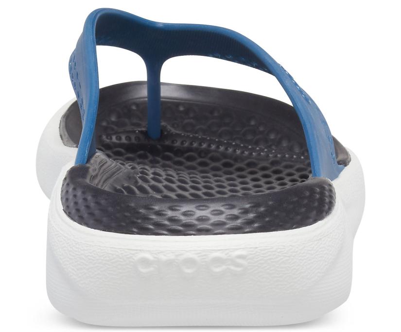 Women/Men LiteRide™ Flip Vivid Blue / Almost White | Crocs Sandals